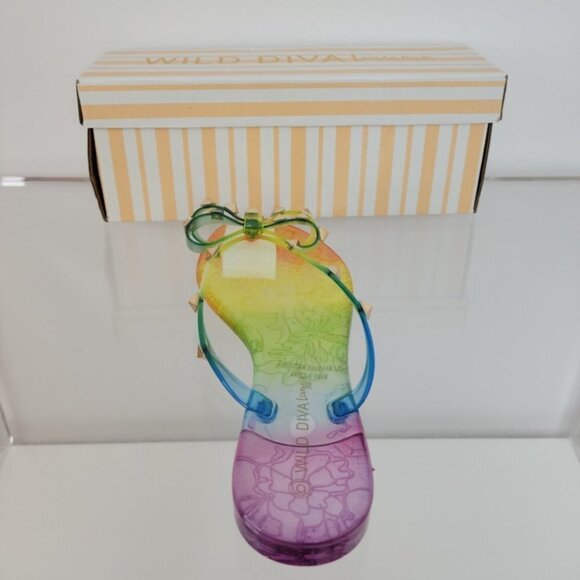 Wild Diva Studded Rainbow Sandals - Picture 5 of 6